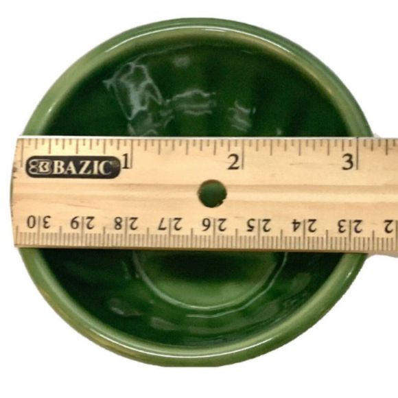 Home & Gardens Green Ceramic Round Oven-Safe Bowls x 3  - 2"Tall  3 3/8" wide - Picture 6 of 6